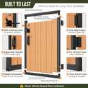 3x4ft Anti-sag Gate Frame Hardware Kit for Wooden Fence
All in One DIY Fence Gate Turnbuckle Kit for Building Fixing Making a Gate Outside, Heavy Duty Galvanized Steel for Outdoor