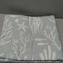 Greenland Home Coastal Paradise Woven Jacquard Matelasse Pillow Sham, King, Marina Seafoam