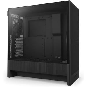 NZXT H5 Flow 2024 - Compact ATX Mid-Tower PC Gaming Case - High Airflow - 2 x 120mm Fans Included - 360mm Front & 240mm Top Radiator Support - Cable Management System - Tempered Glass - Black