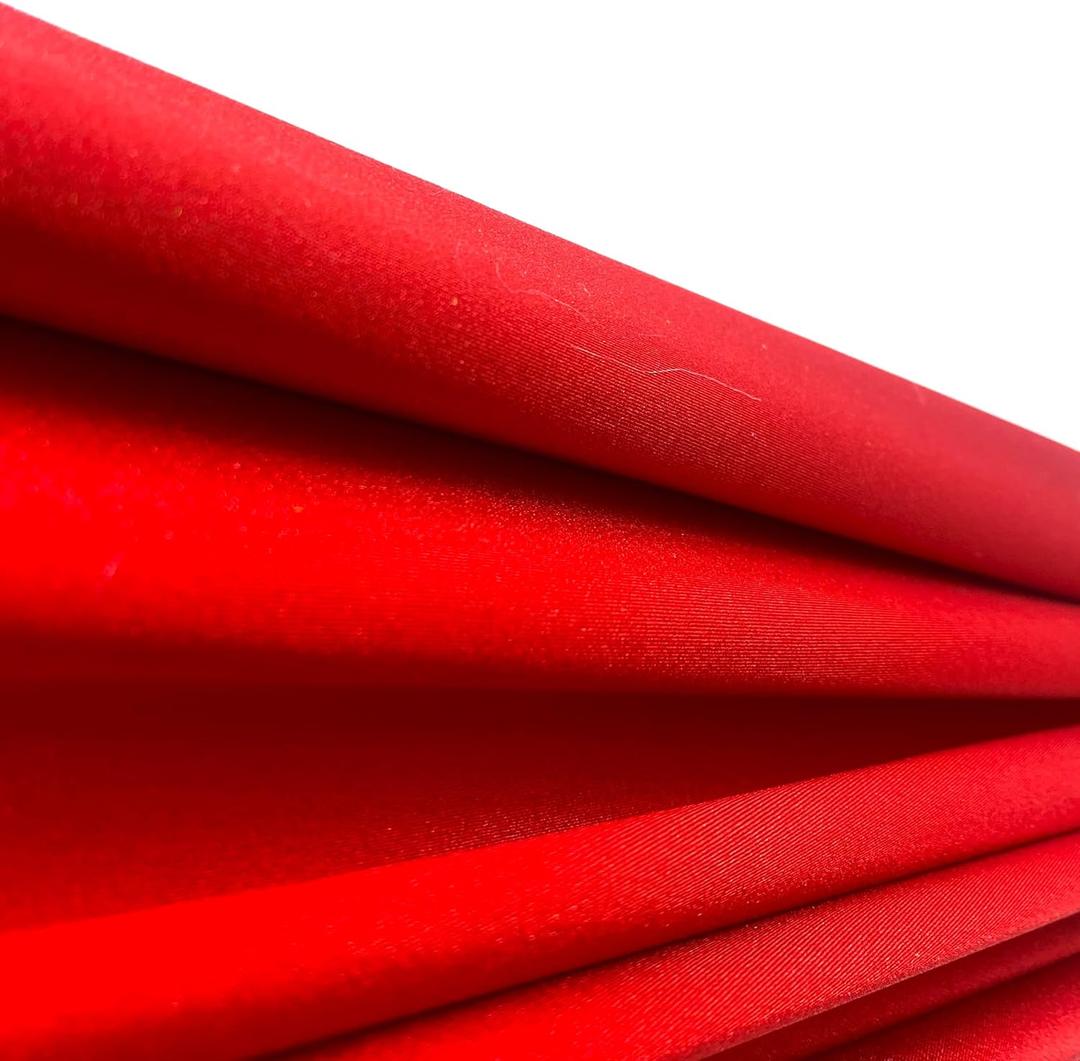 Ice Fabrics Nylon Spandex Fabric by The Yard - 60" Wide Spandex Swimwear Fabric - 4 Way Stretch for Active Wear, Yoga Pants, Swimsuits and Table Cloths - Red - 2 Yards