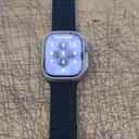 Apple Watch Ultra [GPS + Cellular 49mm] Titanium Case with Midnight Ocean Band, One Size (One Size (fits 130-200mm wrists))