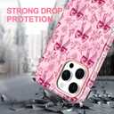 Casetego for iPhone 16 Pro Max Case,Compatible with MagSafe,[Military Grade Drop Test] Full Body Protection Slim Shockproof Rugged Marble Women Girls Case for iPhone 16 Pro Max 6.9 inch,Gold Bowknot