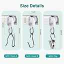 Curtain Track 3-6 ft Ceiling Curtain Track System Silent Heavy Duty Ceiling/Wall Mount Rail with 3 Types of Hooks and Clips Room Divider for Living Room, Bedroom, Bathroom (White)