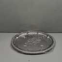 6-Pack Large Silver Serving Trays (16" x 12") – Oval Floral Engraved Serving Platters for Parties, Weddings, Birthdays, Festive Occasions – Mirror Trays for Appetizers, Charcuterie, Cookies, Desserts