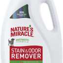 Natures Miracle Stain & Odor Remover, Tough on Dog Urine, Feces, Vomit, Drool and Other Organic Stains and Odors, 1 Gallon