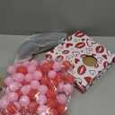 4 Pack Valentine's Day Party Game, Shaking Swing Balls Set, Waist Strap Shake Box with 80 Balls, Funny Game for Galentine's, Bachelorette, Indoor Outdoor (Lips)