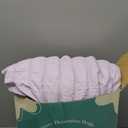 Love's cabin Seersucker Lavender Queen Comforter Set, 7-Piece All Season Lightweight Bed in a Bag Bedding Set with Comforter, Flat Sheet, Fitted Sheet, Pillowcases and Shams | Soft, Breathable, Lightweight (Queen (88"X88"))