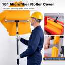 Mister Rui 4 and 18 Inch Microfiber Paint Roller Kit, 23 Piece
