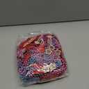 Ecally 48 Pcs Colorful Happy Birthday Beads Necklaces Bulk 33 Inch Cupcake Balloon Beaded Necklaces for Birthday Party Favors