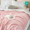 Carriediosa 100% Cotton Muslin Throw Blanket 50" X 70" Throw XL Size，4-Layers Summer Gauze Throws for Bed Couch，Soft Lightweight Breathable Linen Blankets Bedspread for Adults All Season，Dusty Pink