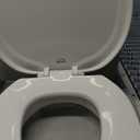 Centoco 2 inch Raised Toilet Seat for Seniors, Round, Closed Front with Cover, Plastic, Made in the USA, HL440STS-001, White