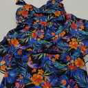 Aqua Eve Plus Size Two Piece Swimsuits for Women Tankini Bathing Suits Flowy Swim Dress with Shorts (Colorful Floral-1) XS