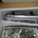 LED DRL Headlight Compatible with 2003 2004 2005 2006 Chevy Silverado/ 2003-2006 Avalanche 1500 2500, without Factory Cladding Models Headlights Assembly Kit Chrome Housing Clear Reflector