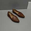 Amazon Essentials Womens Loafer Flat (8, Chestnut Brown Faux Leather)