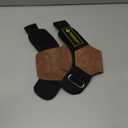 MANUEKLEAR Gym Straps Weight Lifting, Double Leather Lifting Straps for Men Deadlift with Cushion Wrist Loop, Gym Lifting Wrist Wraps for Weightlifting (One Size - Brown)