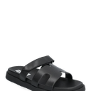 SM NEW YORK Leather Sandals Black Size 6