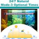 SEAOURA Submersible Aquarium Light for 20 to 35 Inch Fish Tank, 24/7 Cycle Fish Tank Light with Timer, Aquarium Plant Light with Full Spectrum+7 Single Colors, Auto On/Off, Adjustable Brightness
