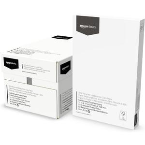 Amazon Basics 30% Recycled Multipurpose Copy Printer Paper, 5 Reams, 2500 Count (5 Packs of 500), 11" x 17", White