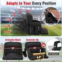 Suteck Heated Stadium Seats with Back Support 1 Pack, 25" Wide Sofa Style