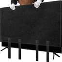 TV Cover for Moving, Fits to 60"- 65" Flat Screen TV Moving Cover, Dustproof Felt TV Screen Covers, Anti-Scratch TV Bags for Moving with Bottom Strap for House Moving, Home Renovation (S)