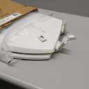 Mayfair Cassel Slow Close Toilet Seat, Easy Clean, Non Slip Premium Wood Seat, Easy Install, Made in USA, Elongated, White