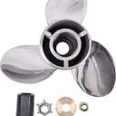 Impeller 48-8M0151384 Compatible with Mercury Tempest Plus Propeller 14 5/8 x 23 Pitch Right Hand
