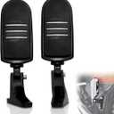 FOVPLUE Passenger Mini Footboard, Passenger Footpegs w/Mount Kit for Harley Touring 1993-2025 CVO Electra Glide Road Glide Road King Street Glide Ultra Classic Ultra Limited Revival FLH,Gloss Black#1