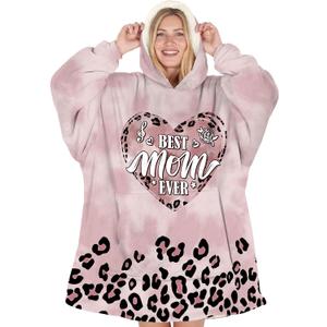 Warmstorey Wearable Blanket Hoodie For Mom Wife Best Ever Hoodie - Mothers Day Gift From Husband Daughter Son Birthday