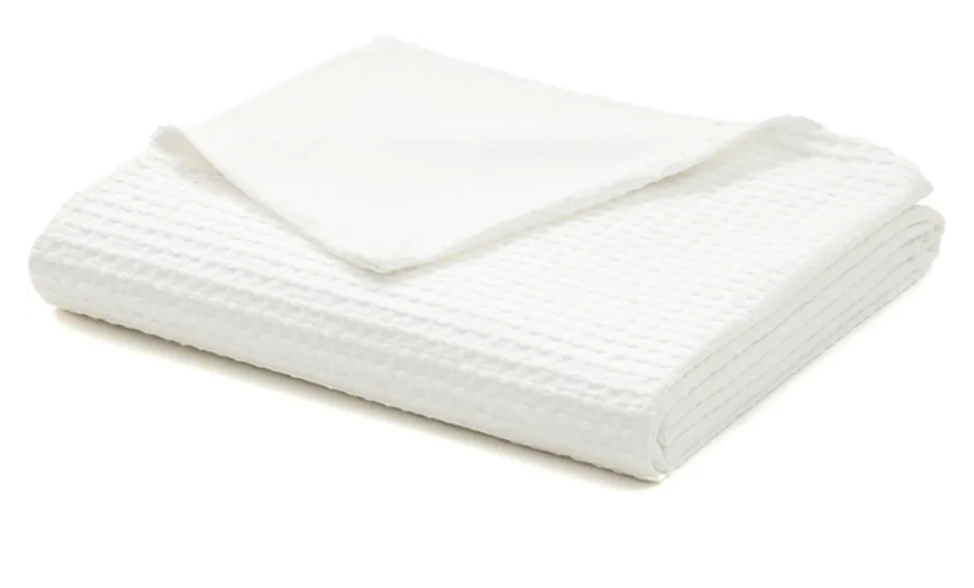 Cotton Waffle Weave Duvet Cover White 94" x 66' 