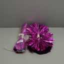 2 Pack Cheerleading Pom Poms with Baton Handle Rainbow Colorful Cheer Pom Poms for Sports Team Spirit Cheering Kids Adults (Hot Pink)