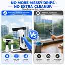 Window Vacuum Squeegee Cordless, Electric Window Cleaner Squeegee with 2000Pa Suction, 280mm Wide Blade, 150ml Tank for Shower Glass, Mirrors, Tiles & Car Windows