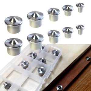 10PCS Stainless Steel Dowel Pin Centers Drilling Hole Tool Set with Sharp Point for Woodworking Tools, Solid Dowel and Tenon Center Transfer Plugs (5 Sizes of 1/4" 3/8" 5/16" 7/16" 1/2") by MinliGUY