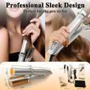 Hair Straightener and Curler 2 in 1 for Hair Styling, Auto-Off Function, with 3 Adjustable Levels, Rotating Roller Curling Wand