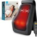 COMFIER Back Massager for Back Pain Deep Tissue 3D Shiatsu Neck Back Massager with Heat & Vibration Massager for Neck Shoulder Back Massage for Chair Heated Massage Cushion, Gifts/Presents for Mom Dad, Black