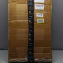 32" W x 16" D Fixed Desktop Overbed Table with Hidden Silent Wheel, Sturdy Metal and Wood, Moveable Bed Desk for Home,Office,Hospital Use (White)