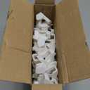 HOUSE DAY Space Saving Hanger Hooks 60 Pack, White Clothes Hanger Connector Hooks, Heavy Duty Hangers Hook Space Saver, Sturdy Hanger Connector Hook, Premium Cascading Hangers for Closet