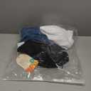 3 Pack Girls Ribbed Tank Tops Knit Slim Fit Camisole U Neck Sleeveless Undershirts Summer Basic Tanks (9-10 Years, Haze Blue, White, Black)