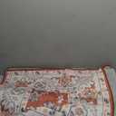 edrew 5x7 Washable Area Rugs for Living Room, Non-Slip Rug for Bedroom Non Slip Floral Vintage Print Rug Low Pile Carpet for Dining Kids Room Playroom Nursery Home Decor (Red, 5x7)