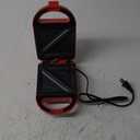 Tasty Mini Sandwich Maker, Makes Sandwiches, Paninis, Grilled Cheese, Desserts, Quick Results, Easy Cleanup, 600W, Red