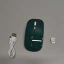 HENGHUI Bluetooth Mouse Compatible with iPad Galaxy Tab Tablet Cute Colorful Color Mouse (DarkGreen)
