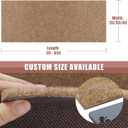 Runner Rug 2 ft x 10 ft Carpet Runners, Indoor/Outdoor Hallway Kitchen Entryway Bedroom Area Rugs with Non-Slip Rubber Backing, Garage mat, Sand, Custom