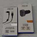 ZGear 90 Degree Tip for Apple Lightning Sync & Charge Cable And ZGEAR Fast Car Charger - Three USB Ports