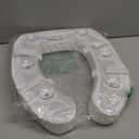 Vive Toilet Seat Cushion (Soft Cushioned Foam) - Easy Clean Soft Padded Bathroom Attachment - Elongated, Standard Seats - Comfort & Support Donut for Handicap Adults (White 2")