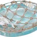 Avanti Linens - Soap Dish, Resin Countertop Soap Holder, Beach Inspired Bathroom Accessories (Seaglass Collection)