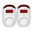 2 Packs Gas & Carbon Monoxide Detectors - Plug in Carbon Monoxide Detector & Propane, Natural Gas Detector, CO Monitor Alarm & Explosive Gas Detector Alarm for Home,RV