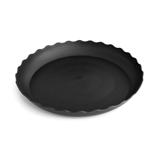 12 inch Plant Saucer Plant Tray, Plastic Plant Saucer, Heavy Duty Plant Tray for Pots, Plant Saucers for Indoors Planter, Garden Water Plate Bowls (Black)