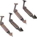 Tulead Iron Lid Hinges - Spring Lid Support Cabinet Hinges Box Support Set of 2 (Left+Right) with Mounting Screws