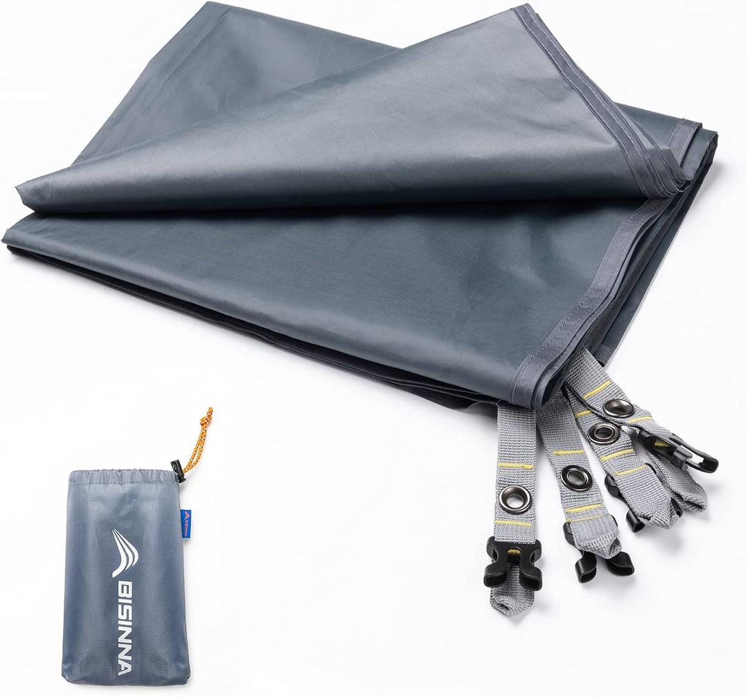 BISINNA Waterproof Camping Tarp Multifunctional Tent Footprint, Groundsheet Picnic and Beach Mat with Carrying Storage Bag for Picnic, Hiking, Backpacking, Hammock