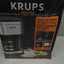 KRUPS Coffee Maker 10 Cups Simply Brew Stainless Steel Drip Coffee Maker, 900 Watts Coffee Filter, Drip Free, Dishwasher Safe Pot , Black & Silver