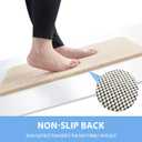 Hargiis Non-Slip Bathtub Mat, Anti Slip Shower Mat, Fast Drying Bathtub Mats, Foot Scrubber Mat, Anti Slip Mat for Tub, Floor, Bathroom, Kitchen, Home, Hotel (Beige 47"16")